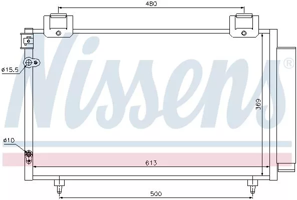 Nissens 94730 Радіатор кондиціонера