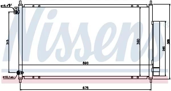 Nissens 94732 Радиатор кондиционера