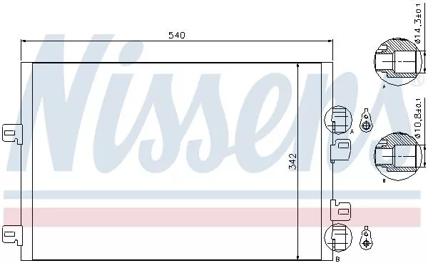 Nissens 94745 Радиатор кондиционера