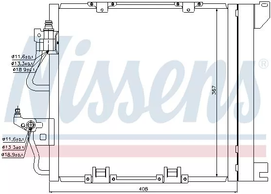 Nissens 94768 Радиатор кондиционера