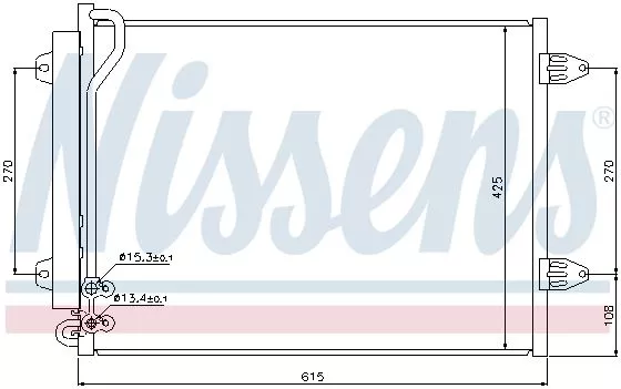 Nissens 94831 Радіатор кондиціонера