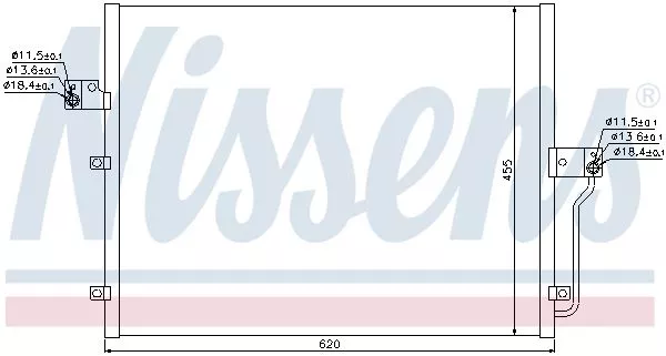 Nissens 94859 Радиатор кондиционера