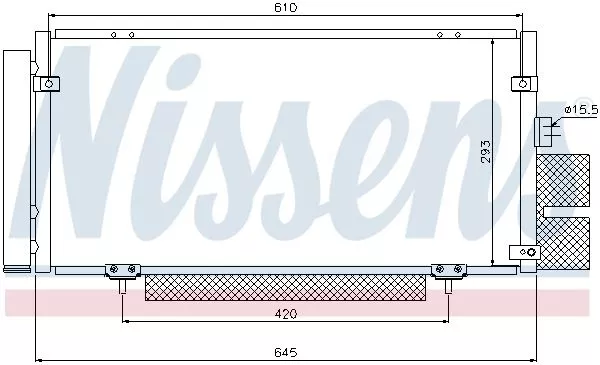 Nissens 94885 Радіатор кондиціонера