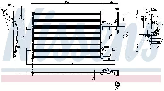 Nissens 94902 Радиатор кондиционера