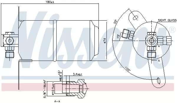 Nissens 95025 Осушитель кондиционера