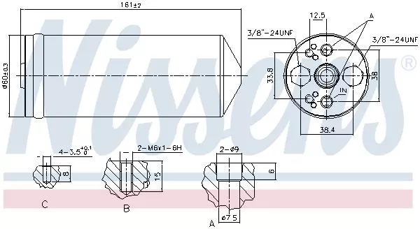 Nissens 95056 Осушитель кондиционера