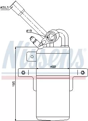 Nissens 95331 Осушитель кондиционера