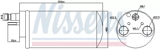 Nissens 95341 Осушитель кондиционера