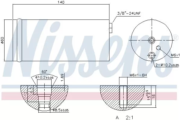 Nissens 95405 Осушитель кондиционера