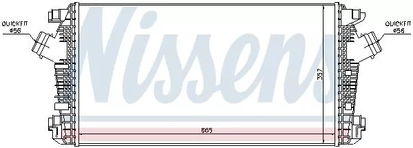 Nissens 96557 Интеркулер