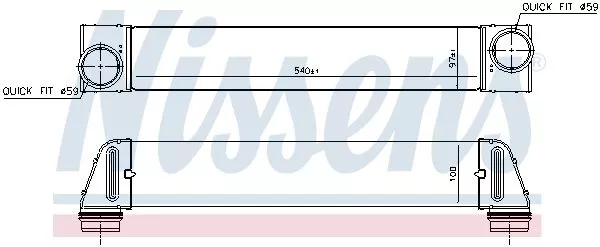 Nissens 96607 Интеркулер