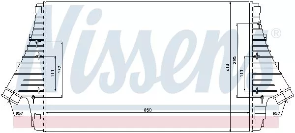 Nissens 96647 Интеркулер