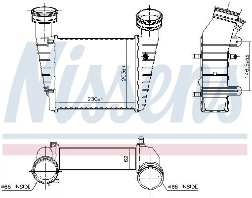 Nissens 96680 Интеркулер