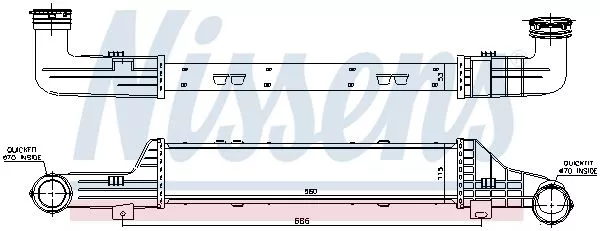 NISSENS 96899 Интеркулер