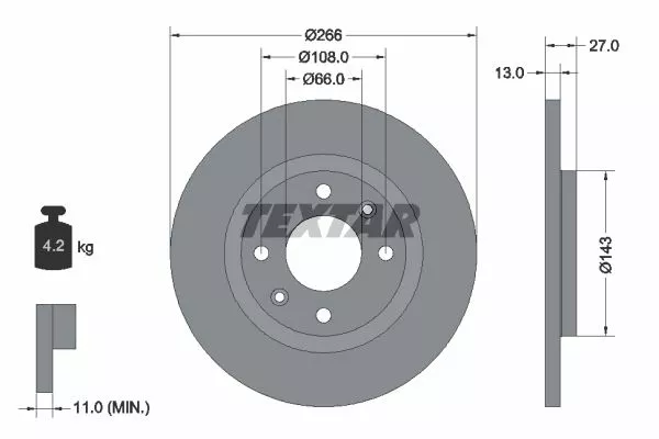 TEXTAR 92089103 Диски