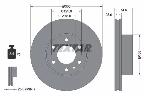 TEXTAR 92155900 Диски