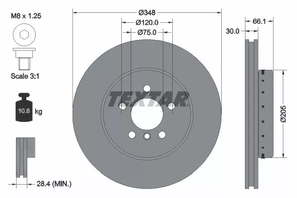 TEXTAR 92265725 Тормозные диски