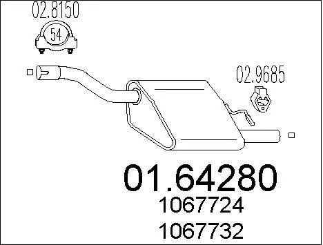 MTS 01.64280 Глушитель