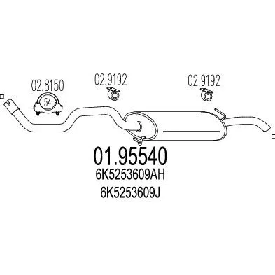 MTS 01.95540 Глушитель