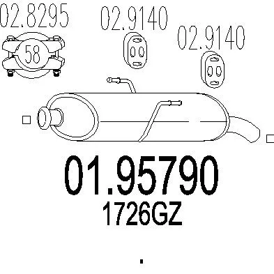 MTS 01.95790 Глушитель