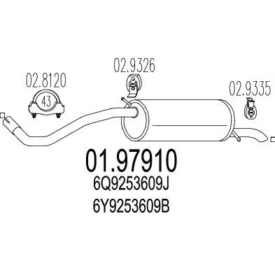 MTS 01.97910 Глушник