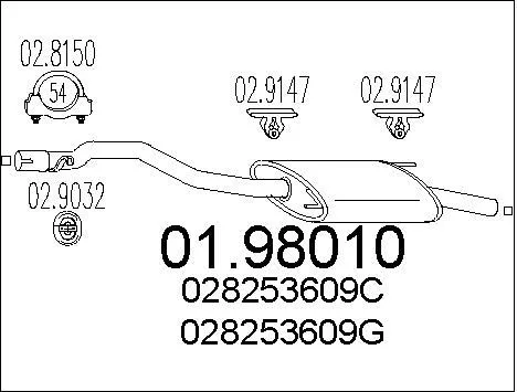 MTS 01.98010 Глушитель