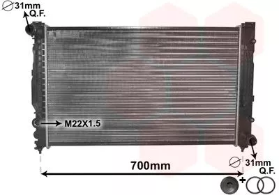 Van Wezel 03002124 Радиатор охлаждения двигателя