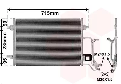 Van Wezel 03005140 Радиатор кондиционера