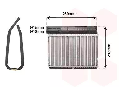 Van Wezel 06006166 Радіатор печі