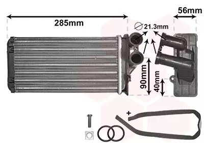 Van Wezel 09006239 Радиатор печки