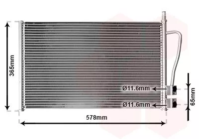 Van Wezel 18005328 Радиатор кондиционера