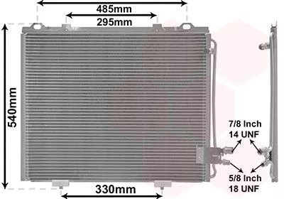 Van Wezel 30005232 Радіатор кондиціонера