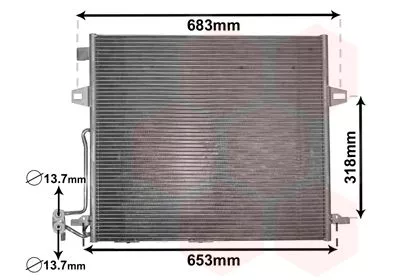 Van Wezel 30005406 Радіатор кондиціонера