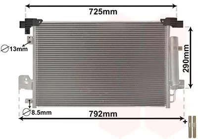 Van Wezel 32005210 Радиатор кондиционера