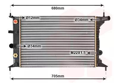 Van Wezel 37002219 Радіатор охолодження двигуна