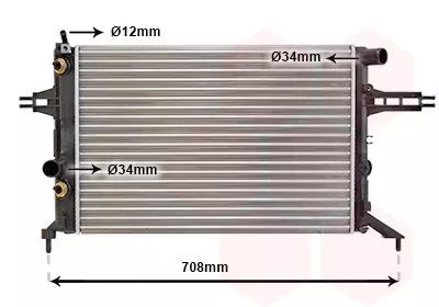 Van Wezel 37002256 Радіатор охолодження двигуна