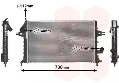 Van Wezel 37002294 Радиатор охлаждения двигателя
