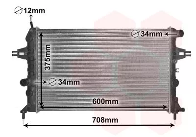 Van Wezel 37002296 Радиатор охлаждения двигателя