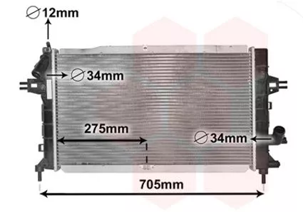 Van Wezel 37002364 Радиатор охлаждения двигателя