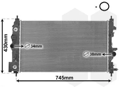 Van Wezel 37002546 Радиатор охлаждения двигателя