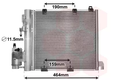 Van Wezel 37005250 Радіатор кондиціонера