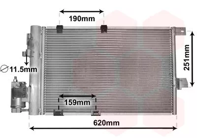 Van Wezel 37005251 Радиатор кондиционера