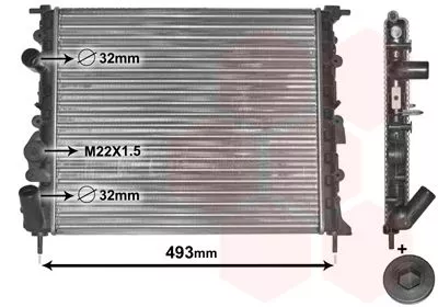 Van Wezel 43002197 Радиатор охлаждения двигателя
