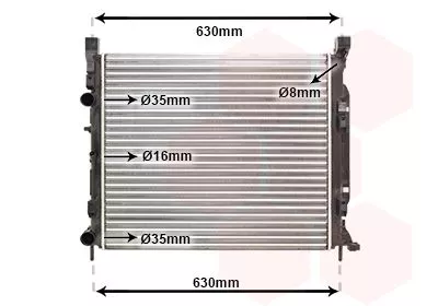 Van Wezel 43002470 Радиатор охлаждения двигателя