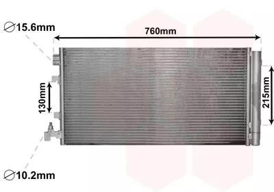 Van Wezel 43005449 Радіатор кондиціонера