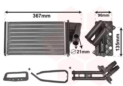 Van Wezel 43006203 Радіатор печі