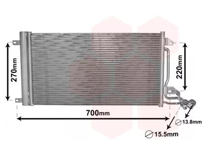 Van Wezel 49005038 Радиатор кондиционера