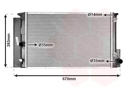 Van Wezel 53002474 Радиатор охлаждения двигателя