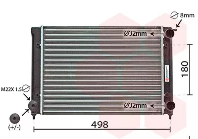 Van Wezel 58002040 Радиатор охлаждения двигателя