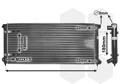 VAN WEZEL 58002041 Радиатор охлаждения двигателя